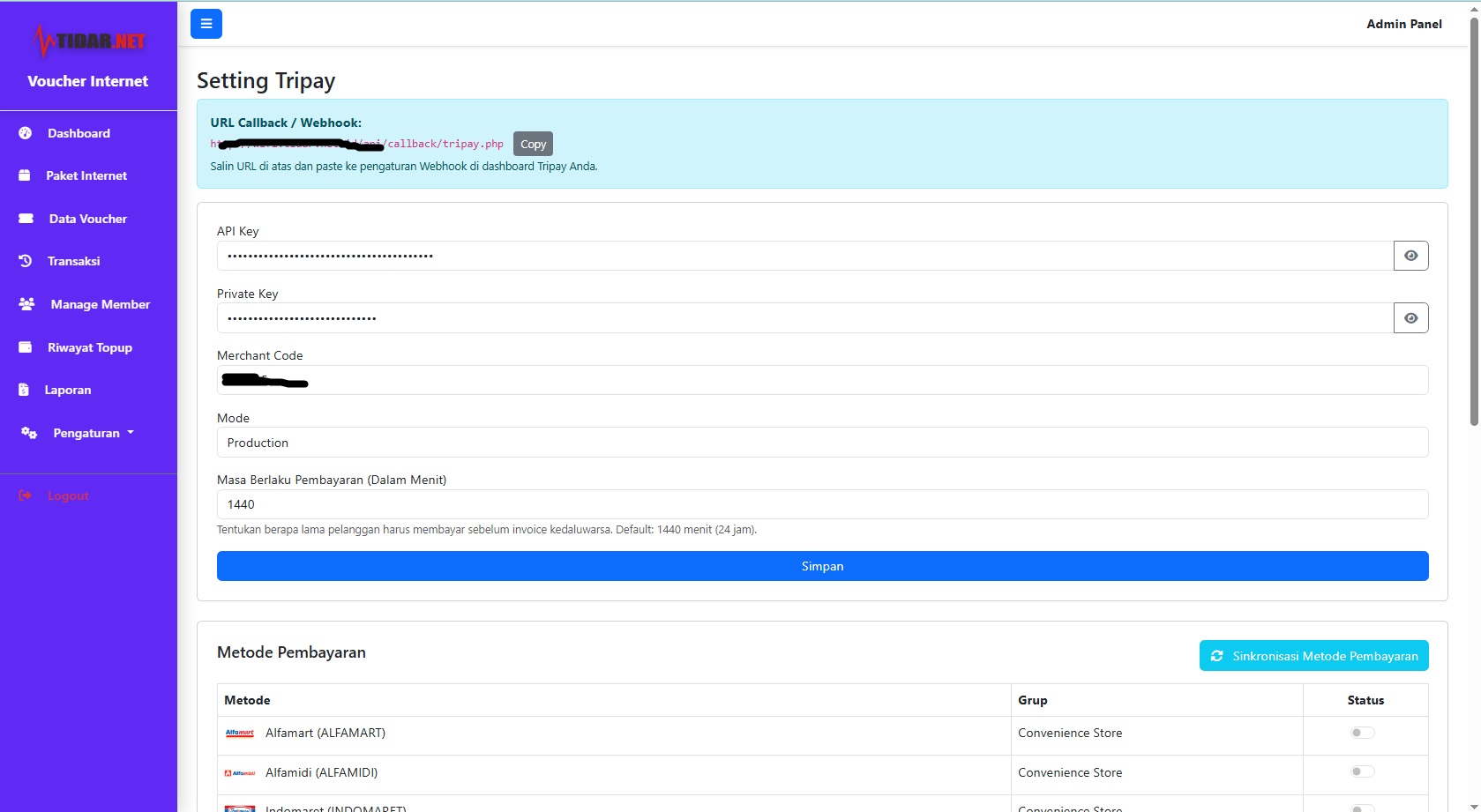 OTOMATIS BILLING HOTSPOT VOUCHER