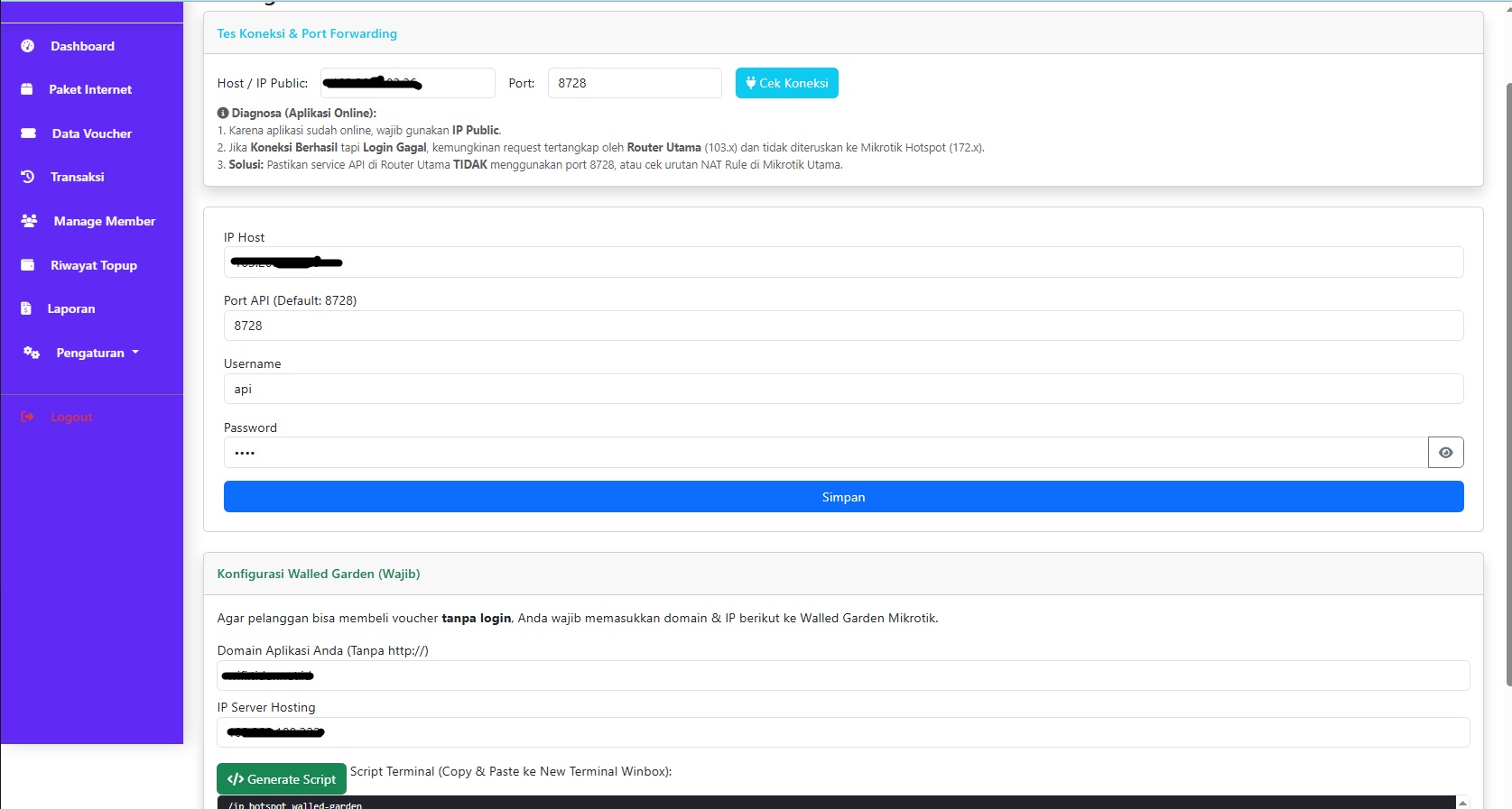 OTOMATIS BILLING HOTSPOT VOUCHER