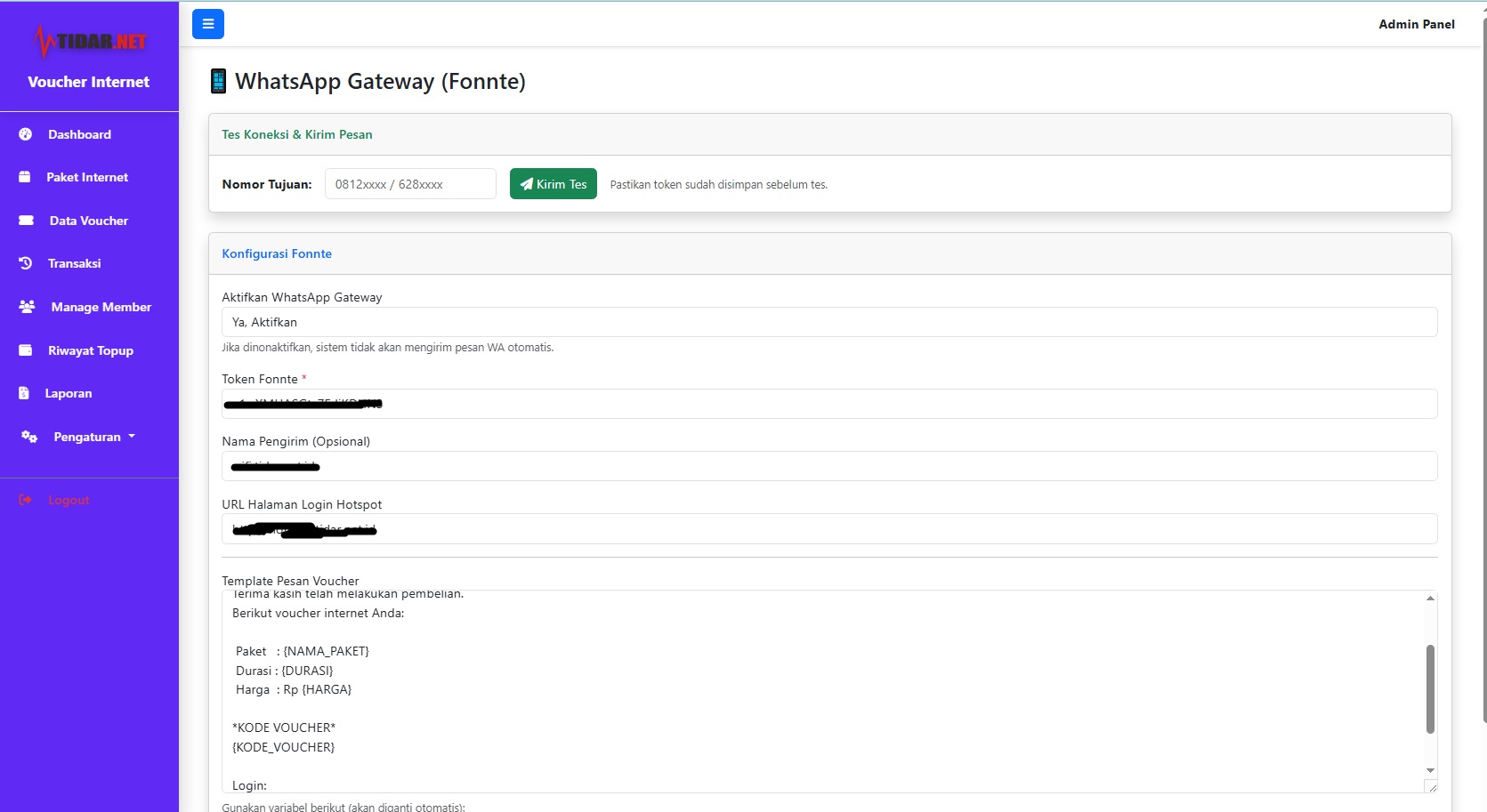 OTOMATIS BILLING HOTSPOT VOUCHER