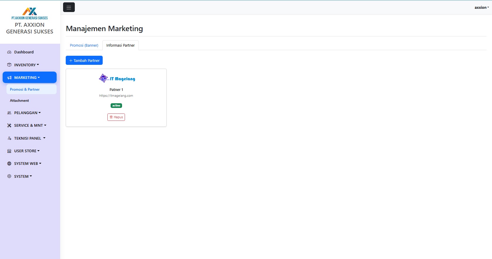 SISTEM MANAJEMEN INVENTARIS & MARKETPLACE